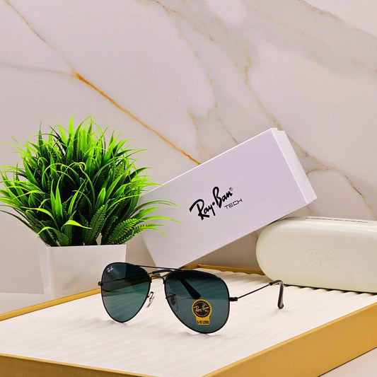 unisex aviator sunglasses (Black & Black)  🕶️